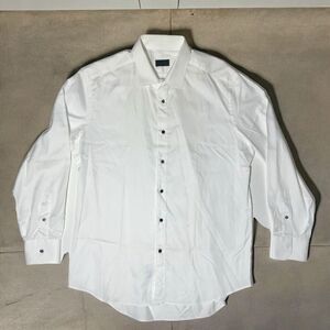 👔✨ Lanvin‎ Paris White Long Sleeve Dress Shirt – Neck 17